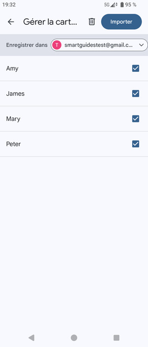 Sélectionnez Importer