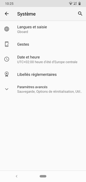 Sélectionnez Préférences avancées