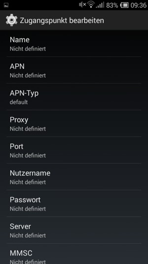 Geben Sie Internet-Informationen ein