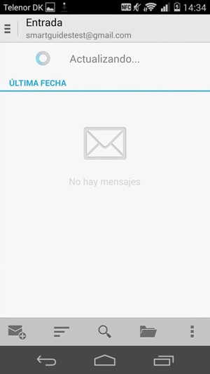 Su Gmail/Hotmail está listo para usar