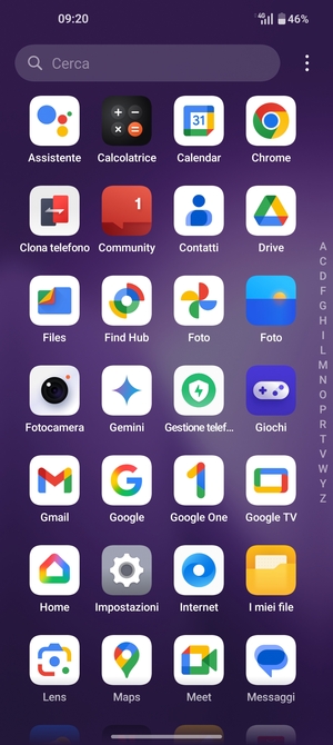 Seleziona Impostazioni