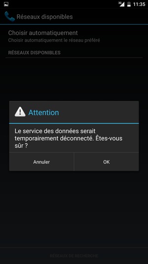 Sélectionnez OK