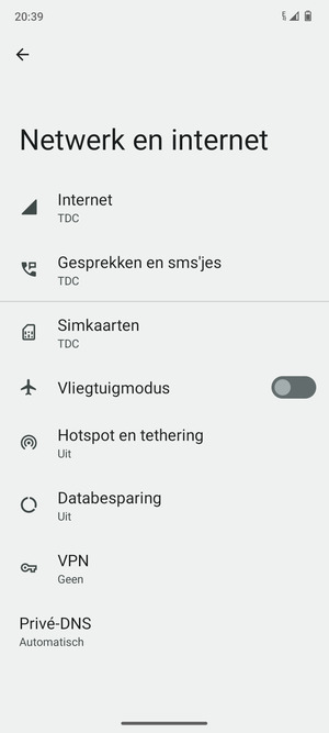 Selecteer Simkaarten