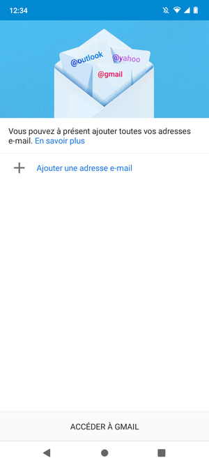 Sélectionnez Ajouter une adresse e-mail
