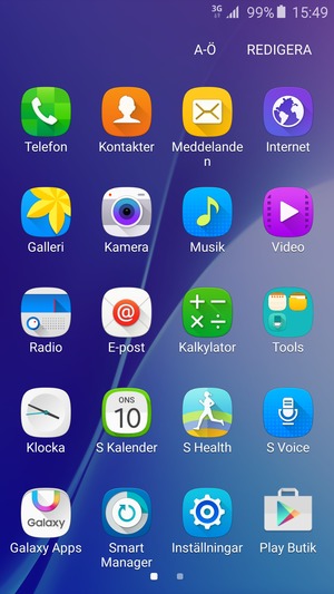 Välj Inställningar