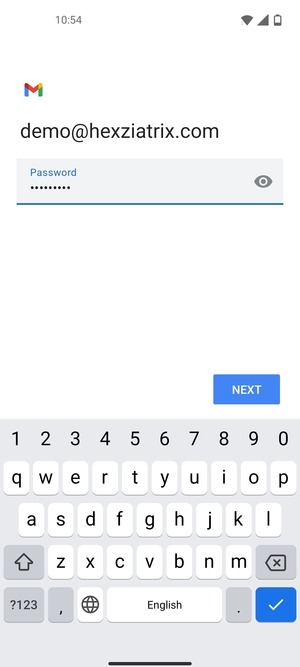 Enter your password and select NEXT