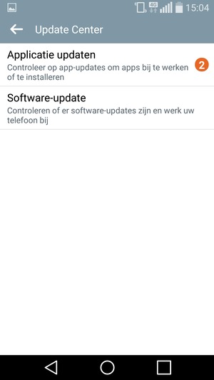 Selecteer Software-update