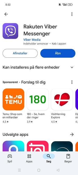 Vælg Åbn