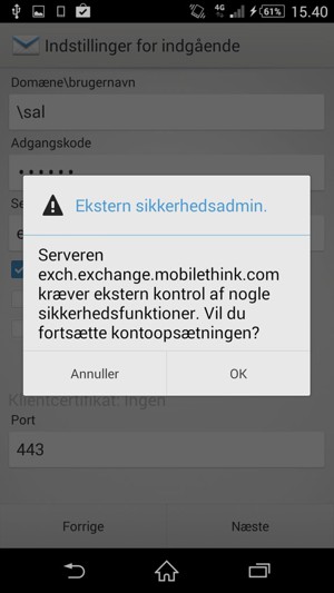 Vælg OK