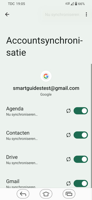 Uw gegevens worden gesynchroniseerd