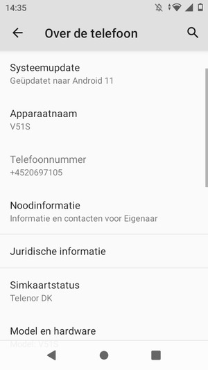 Selecteer Systeemupdate
