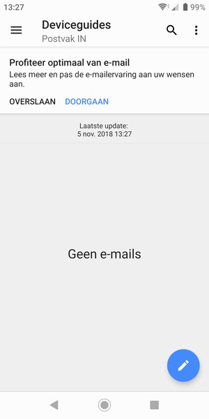 Uw account is klaar voor gebruik