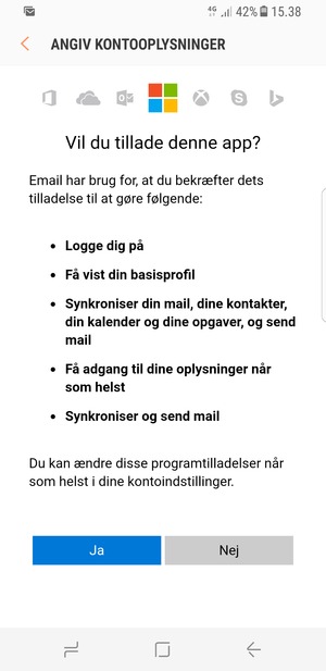 Vælg Ja