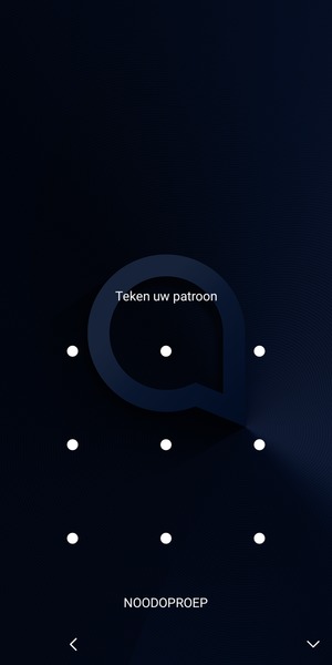 Uw telefoon is nu beveiligd met een schermvergrendeling