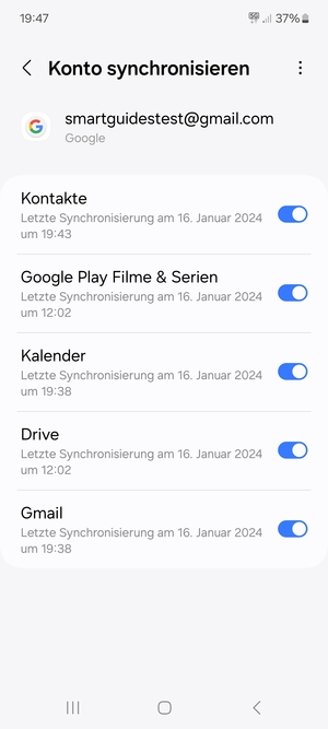 Wählen Sie die Menü-Taste
