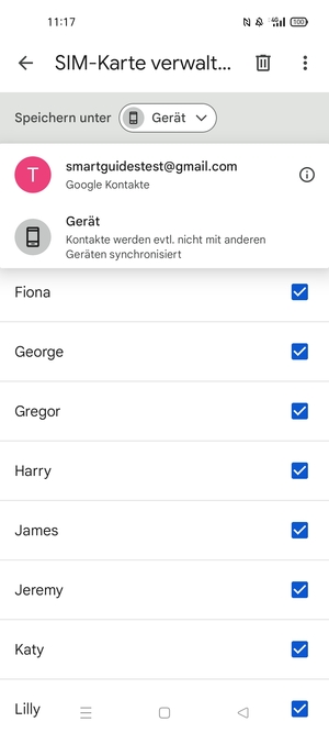 Wählen Sie Ihr Google-Konto