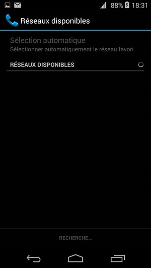 Veuillez attendre la fin de la recherche