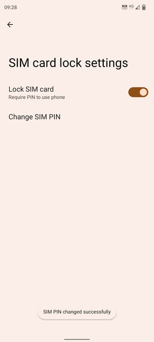 Your SIM PIN has been changed