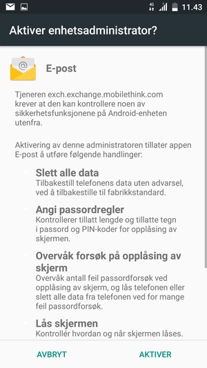 Velg AKTIVER