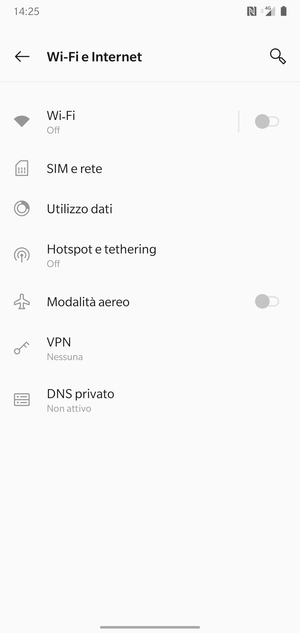 Seleziona Hotspot e tethering