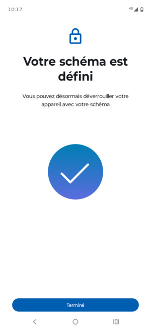Sélectionnez Terminé