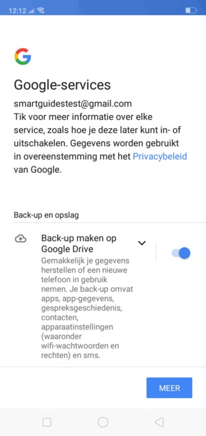 Selecteer MEER