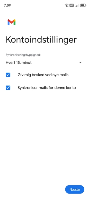 Vælg Næste