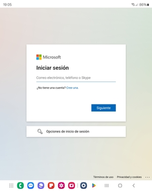 Introduzca su dirección de Hotmail y seleccione Siguiente