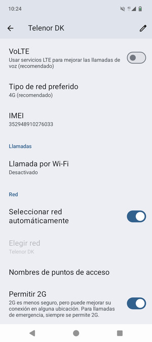 Desplácese y seleccione Nombres de puntos de acceso