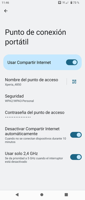 El teléfono ha sido configurado para su uso como módem