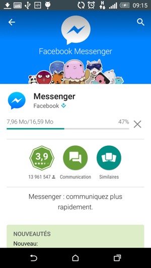 Veuillez attendre la fin de la procédure d'installation