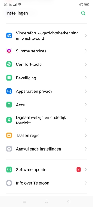 Scroll naar en selecteer Apparaat en privacy