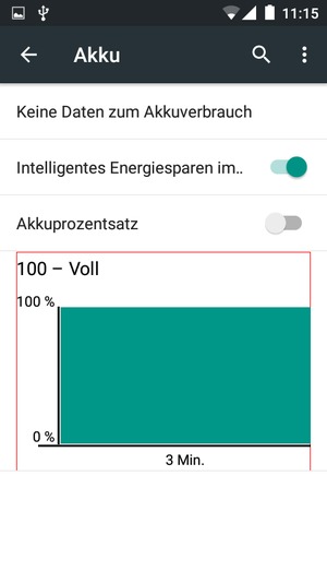 Wählen Sie die Menü-Taste