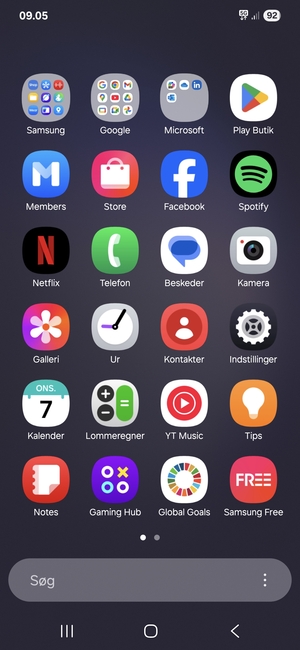 Vælg Indstillinger