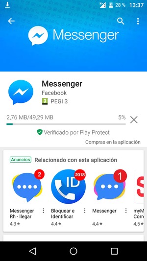 Espere a que el proceso de instalación finalice