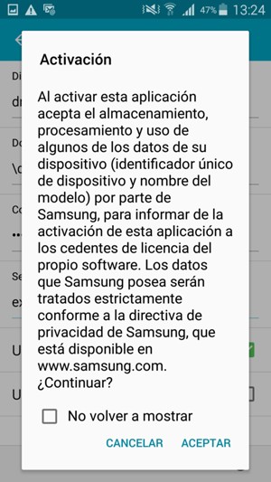 Seleccione ACEPTAR
