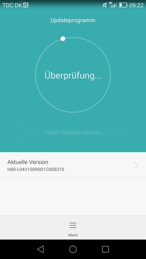 Warten Sie, bis die Suche abgeschlossen ist