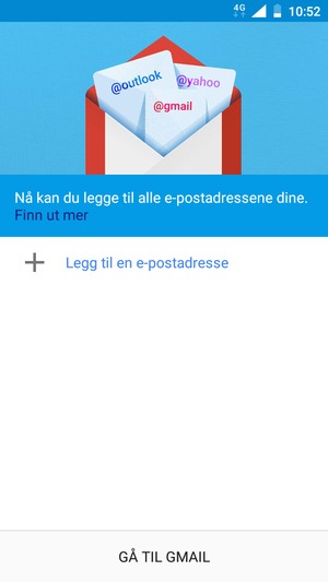 Velg Legg til en e-postadresse