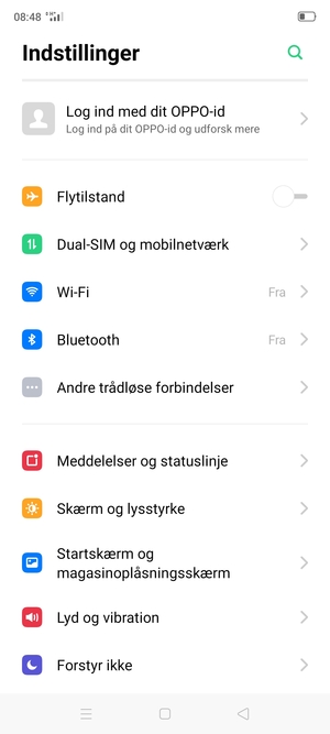 Vælg Wi-Fi