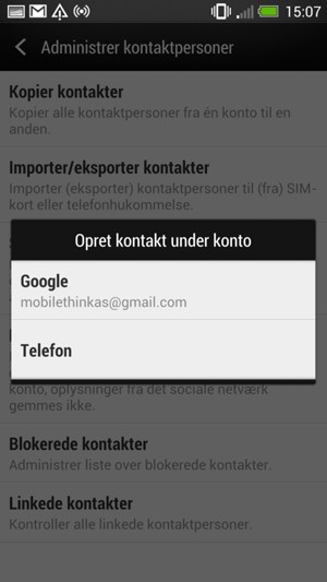 Vælg Google