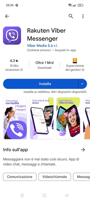 Seleziona Installa