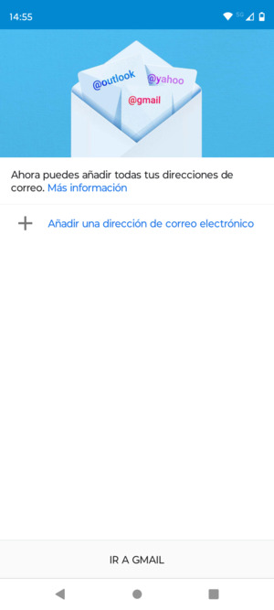 Seleccione Añadir una dirección de correo electrónico