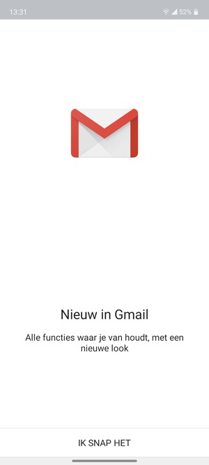 Selecteer IK SNAP HET