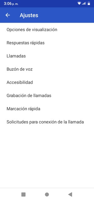 Seleccione Buzón de voz