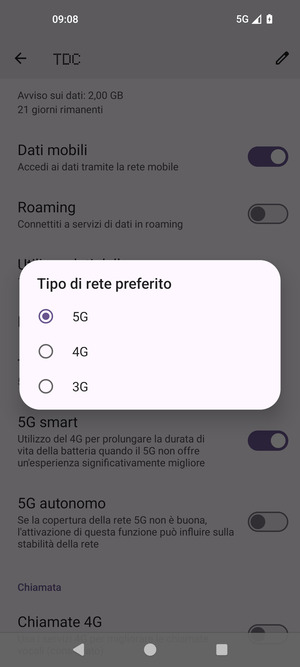 Seleziona la tua opzione preferita