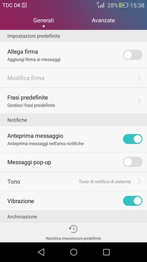 Seleziona Avanzate