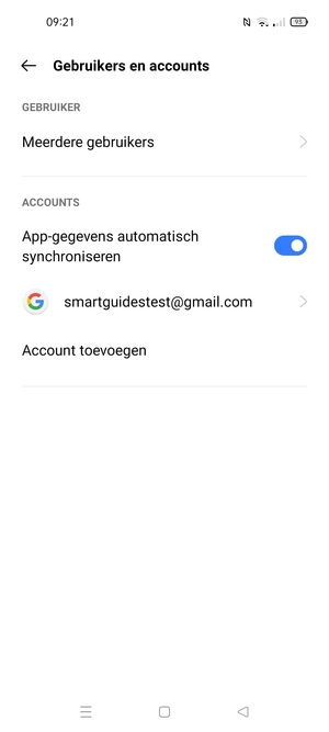 Selecteer uw Google-account