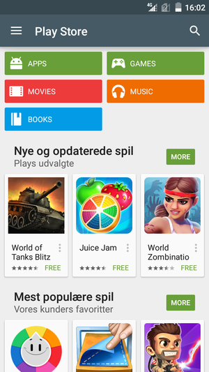 Select the Search button