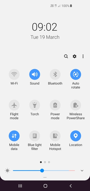Select Sound to change to vibration mode