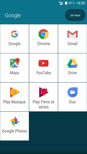 Sélectionnez Gmail